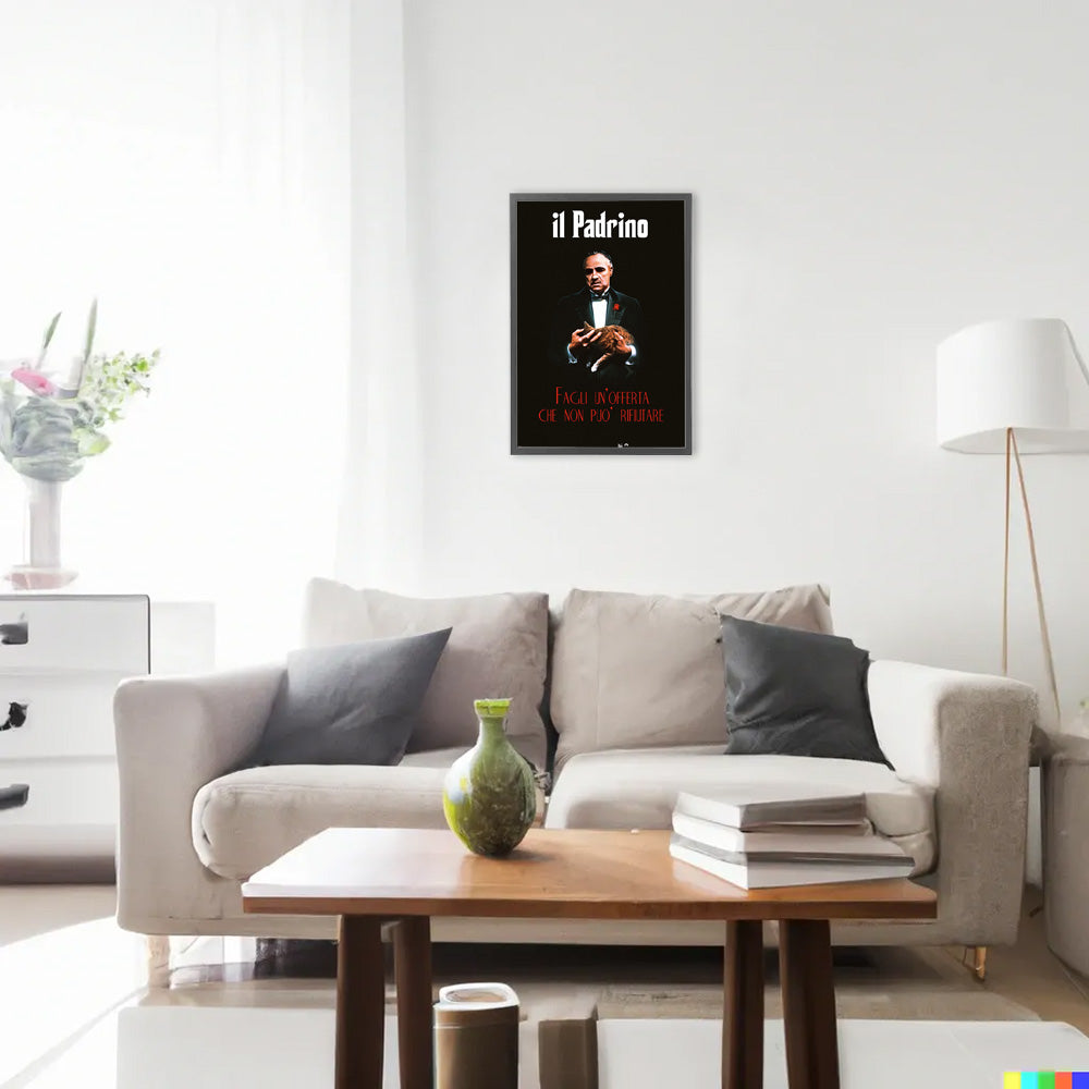 ゴッドファーザー　額装 特大 ポスター 103cm×70cm eiwasailsors_dy-041