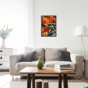 DUNGEONS & DRAGONS - Classic Red Dragon Battle / Poster