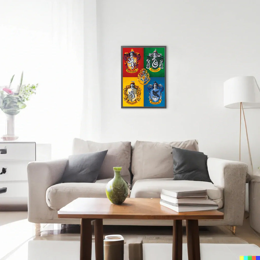 HARRY POTTER ハリーポッター (公開 25周年 ) - Colourful Crests / ポスター