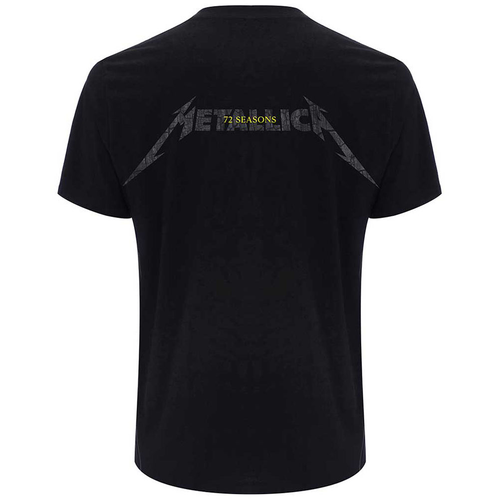 METALLICA - 72 Seasons Charred Logo / Back Print / T-Shirt / Men's