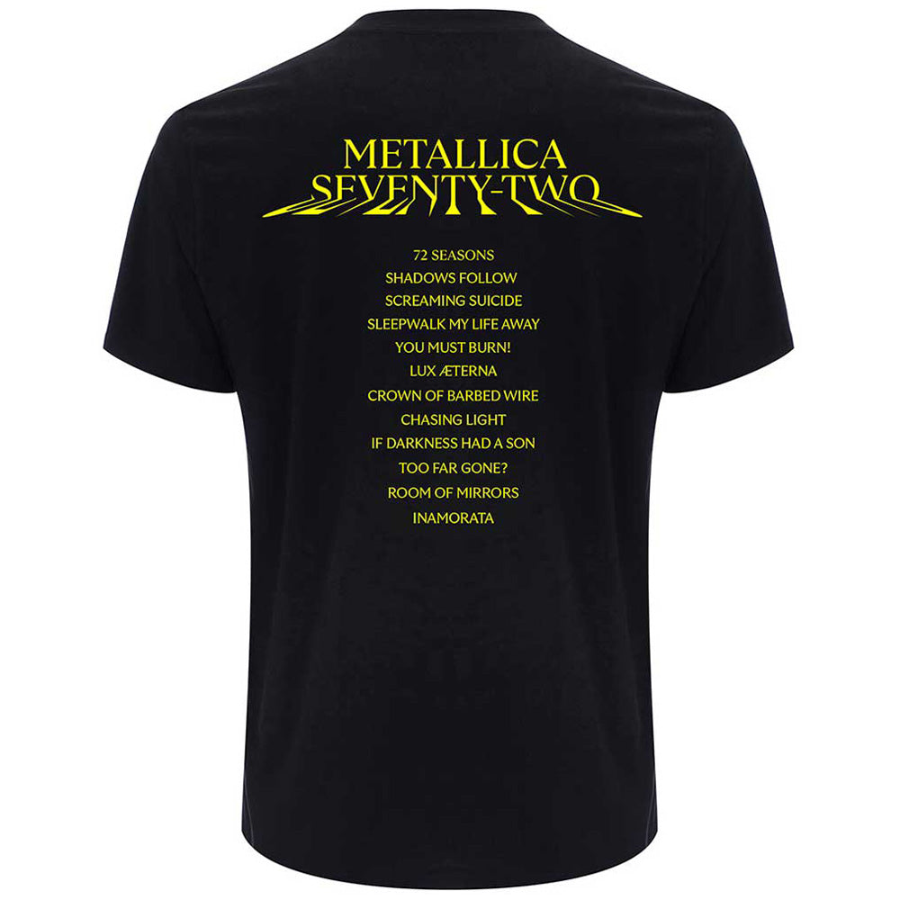 METALLICA - 72 Seasons Squared Cover / Back Print / T-Shirt / Men's