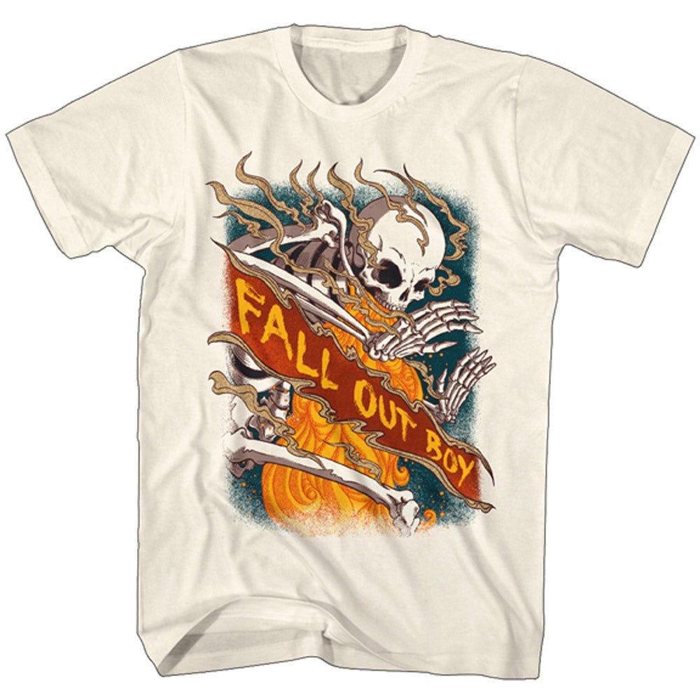 FALL OUT BOY フォールアウトボーイ - FIRE SKELETON / Tシャツ / メンズ - PGS
