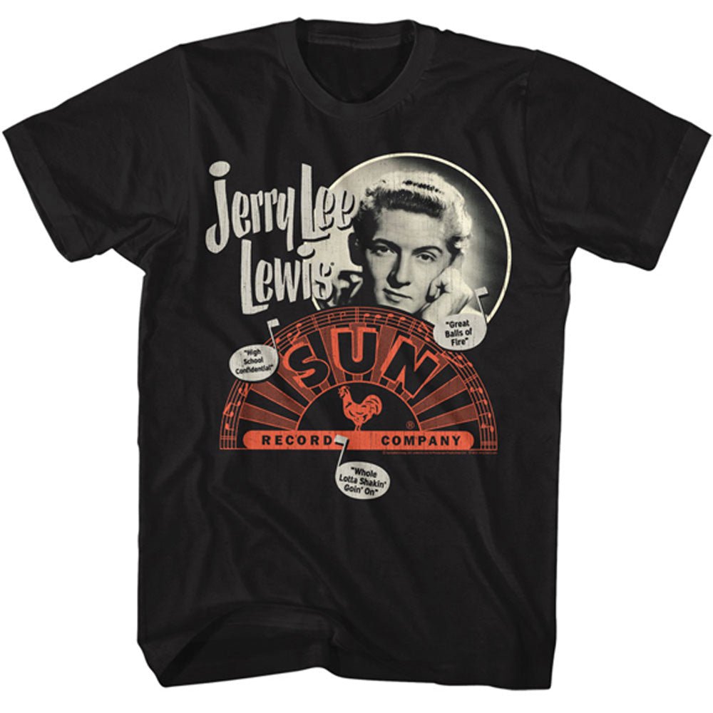 SUN STUDIO サンスタジオ - JERRY LEE LEWIS MUSIC NOTE SONG TITLES / Tシャツ / メンズ - PGS