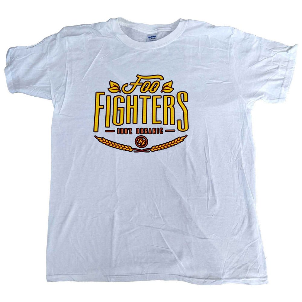 FOO FIGHTERS フーファイターズ (10月 来日 ) - 100% Organic (YELLOW LOGO) / Tシャツ / メンズ - PGS