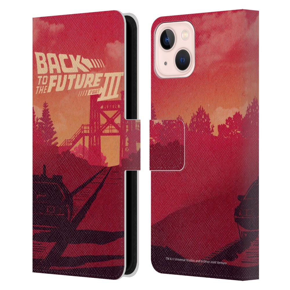BACK TO THE FUTURE バックトゥザフューチャー (劇場公開 40周年 ) - Eastwood Ravine レザー手帳型 / Apple iPhoneケース - PGS