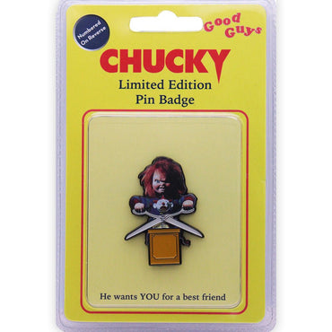 CHILD'S PLAY チャイルドプレイ - Chucky Limited Edition Pin Badge / バッジ - PGS