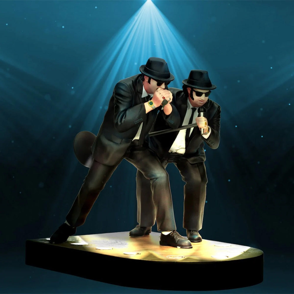 BLUES BROTHERS (45th Anniversary) - Jake and Elwood Blues Singing 1:10 Scale Figure with Lighted Base / Figures & Dolls