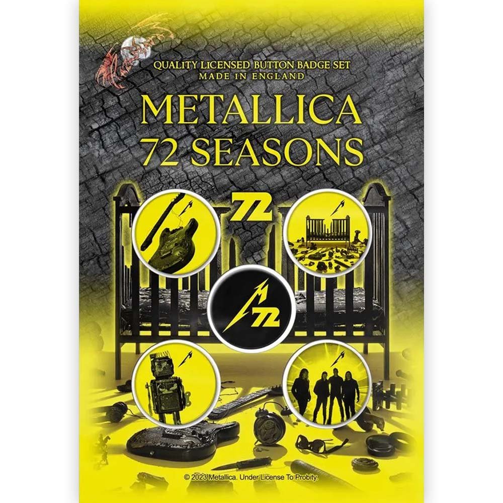 METALLICA メタリカ - 72 Seasons / 5個セット / バッジ - PGS