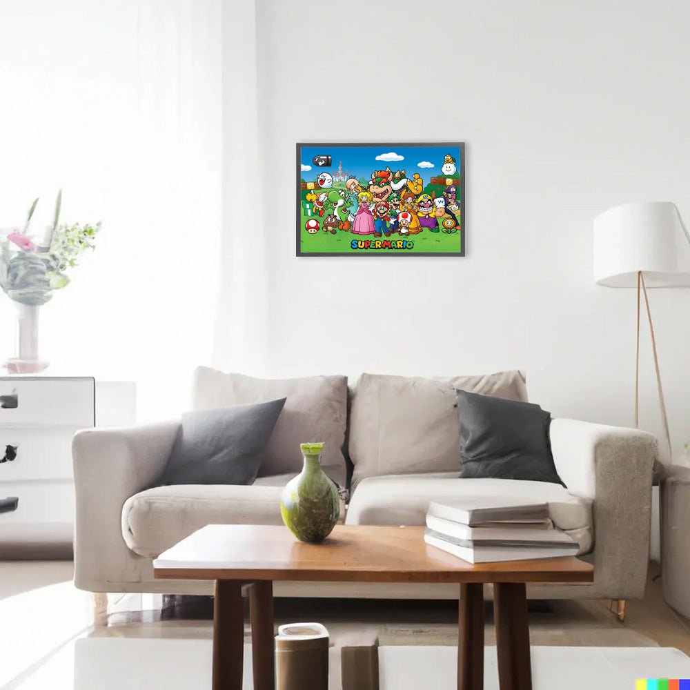 SUPER MARIO スーパーマリオ (40周年 ) - Characters / ポスター - PGS