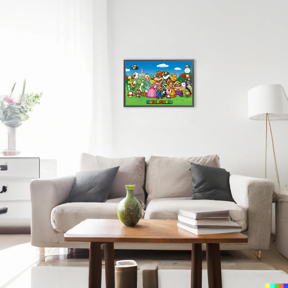 SUPER MARIO Super Mario (40th Anniversary) - Characters / Poster