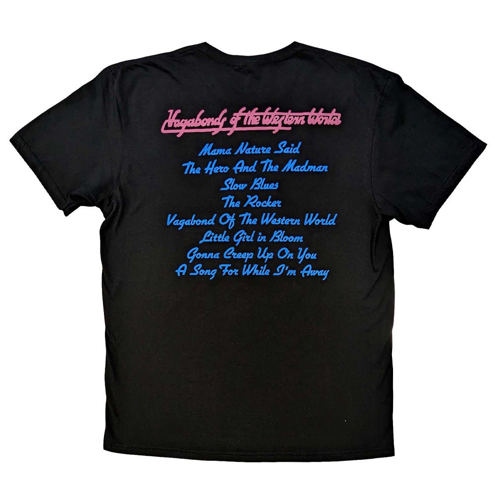 THIN LIZZY シンリジィ - Vagabonds of the Western World Tracklist / バックプリントあり / Tシャツ / メンズ - PGS