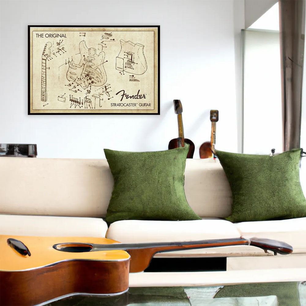 FENDER (80th Anniversary) - Diagram / Poster