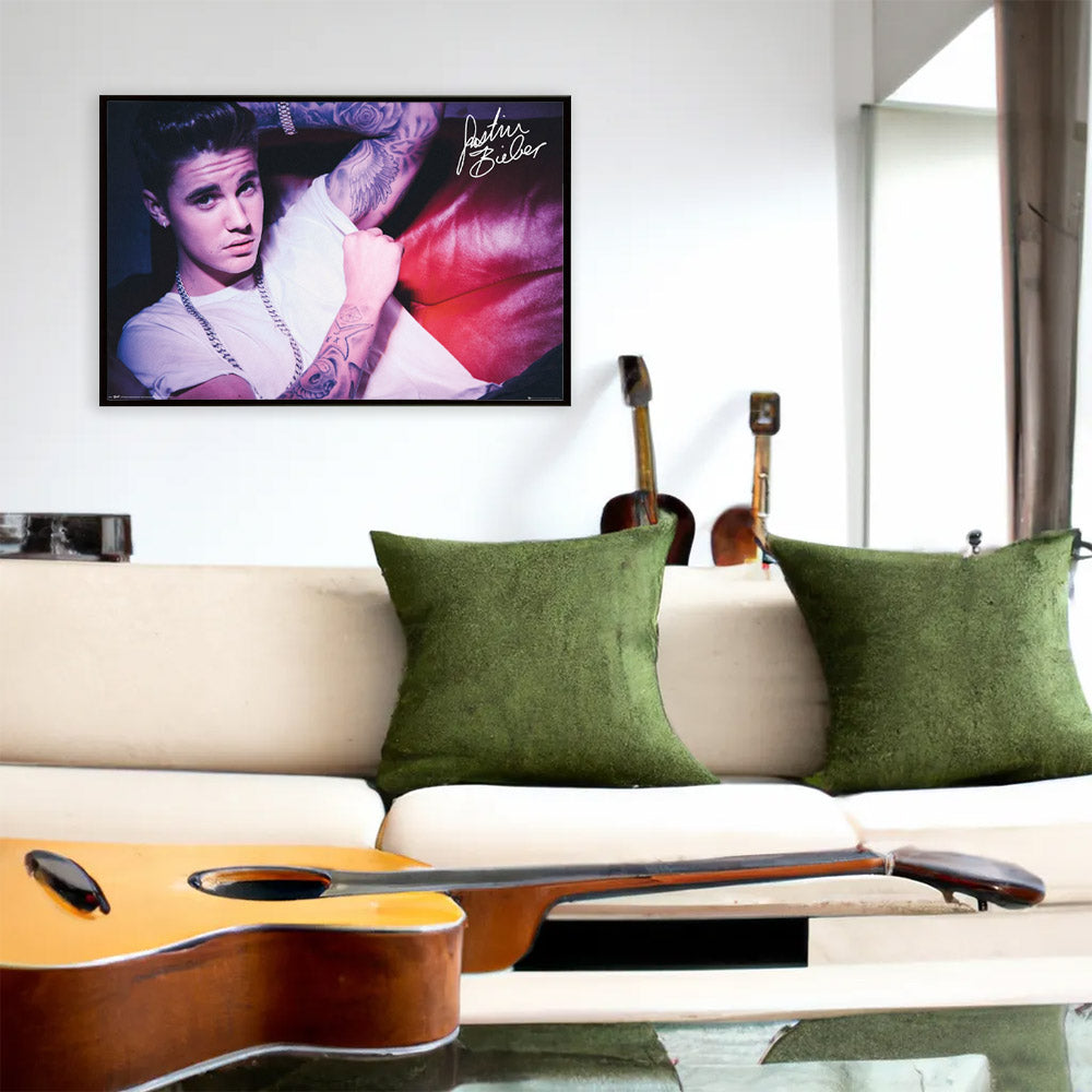 JUSTIN BIEBER - (Out of print poster) Couch / Poster