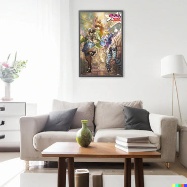JOJO'S BIZARRE ADVENTURE JoJo's Bizarre Adventure - JOSEPH JOESTAR & CAESAR ZEPPELI / Poster