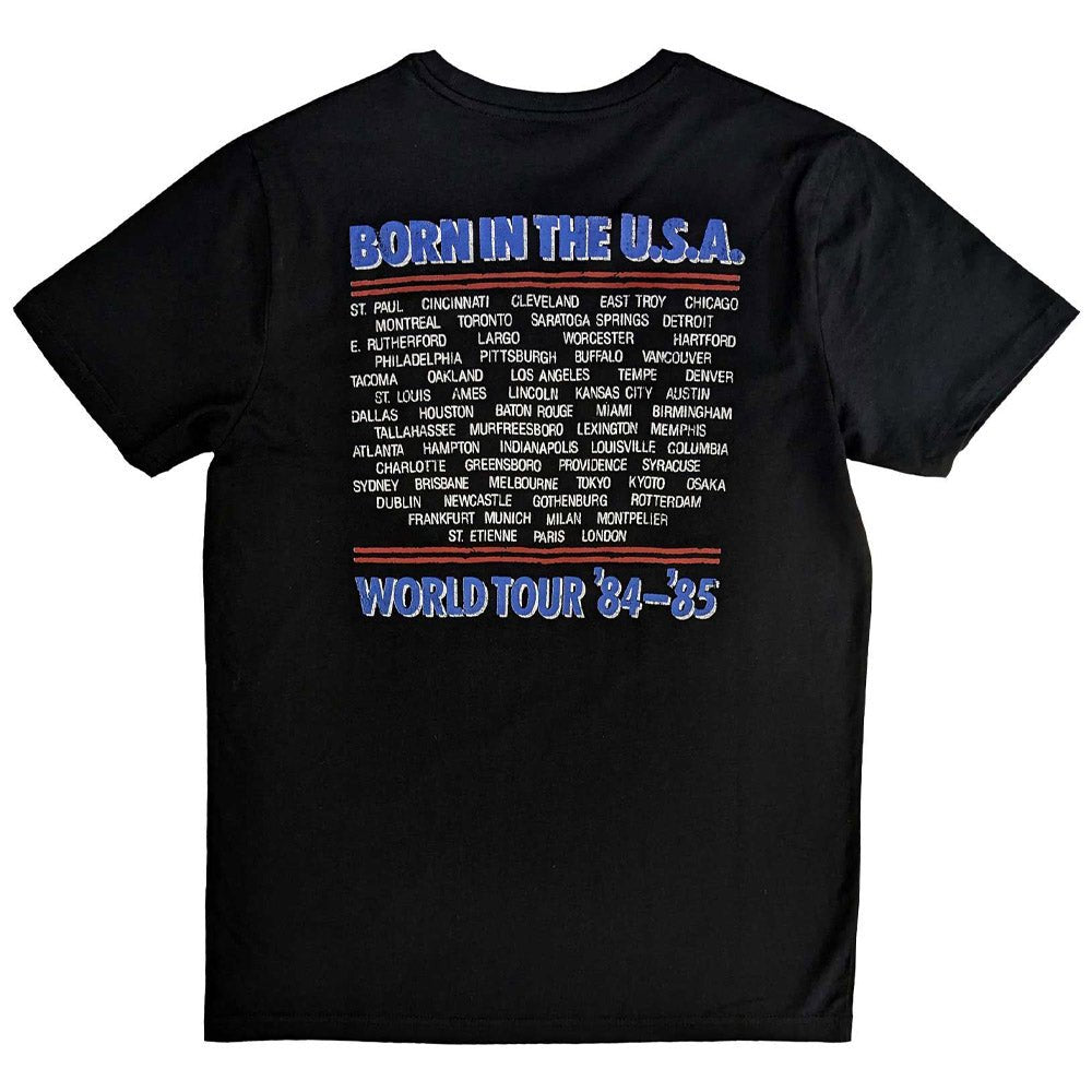 BRUCE SPRINGSTEEN ブルーススプリングスティーン (11月 映画公開 記念 ) - Born In The USA '85 / バックプリントあり / Tシャツ / メンズ - PGS