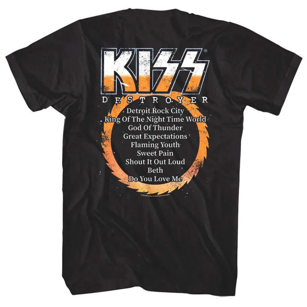 KISS (Ace Frehley Tribute) - DESTROYER ALBUM / Back Print / Men's T-Shirt