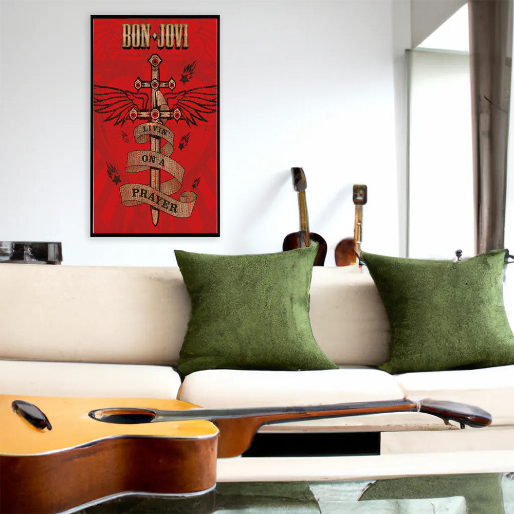 BON JOVI ボンジョヴィ - Livin' On A Prayer / ポスター