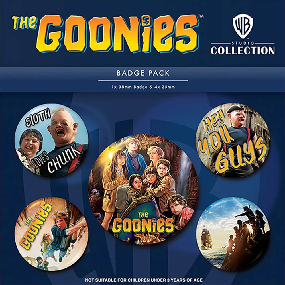 GOONIES グーニーズ (公開 40周年 ) - Treasure / 5個セット / バッジ - PGS
