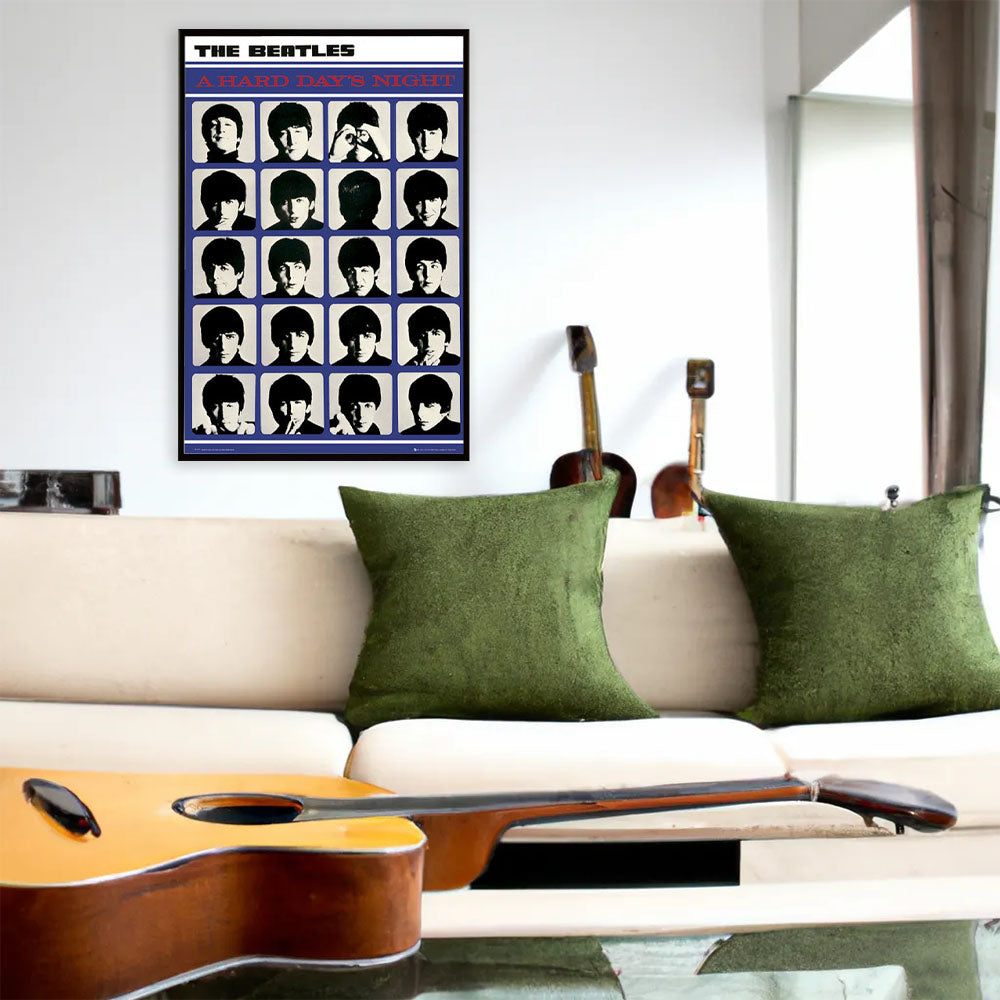 THE BEATLES (65th Anniversary) - Hard Days Night / Poster