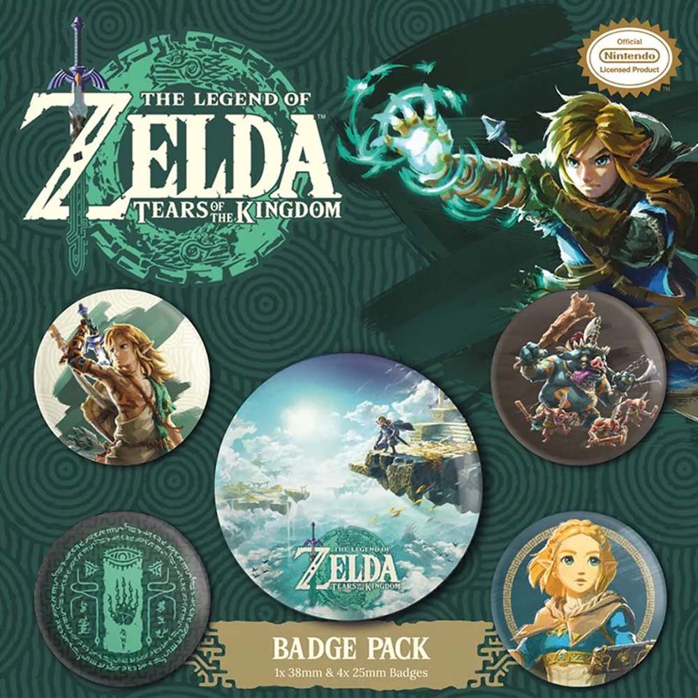 THE LEGEND OF ZELDA ゼルダの伝説 - Hyrule Skies / 5個セット / バッジ - PGS