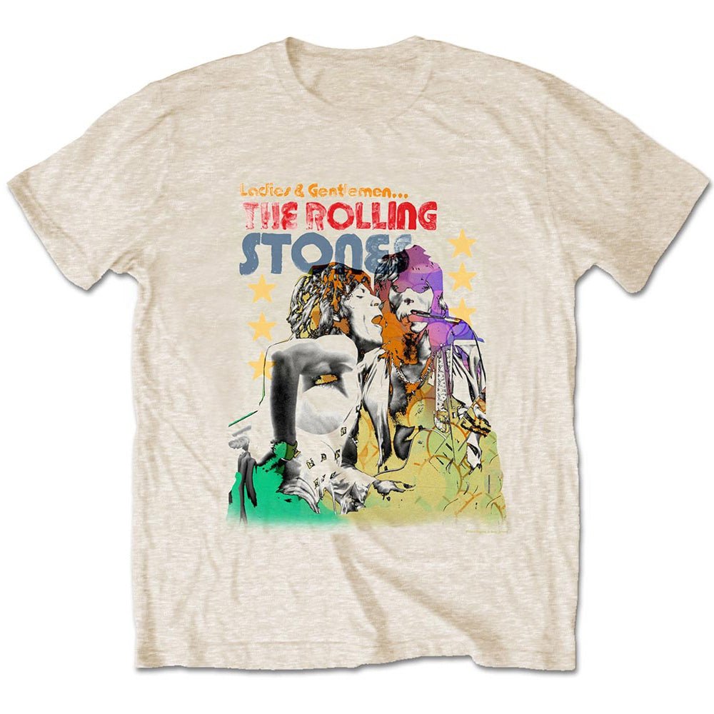 ROLLING STONES ローリングストーンズ (来日 35周年 記念 ) - Mick & Keith Watercolour Stars / Tシャツ / メンズ - PGS