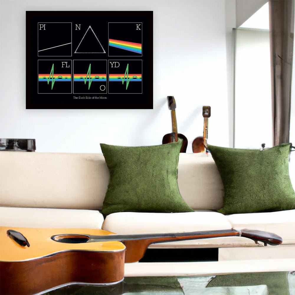 PINK FLOYD ピンクフロイド (結成 60周年 ) - Dark Side 50th Prism Heart Beat / インテリア額 - PGS