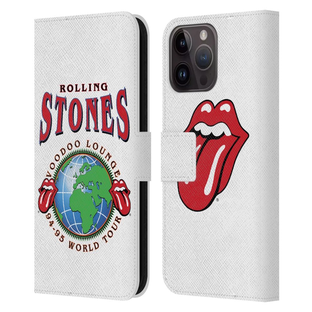 ROLLING STONES ローリングストーンズ (来日 35周年 記念 ) - Classic Group Photo レザー手帳型 / Apple iPhoneケース - PGS