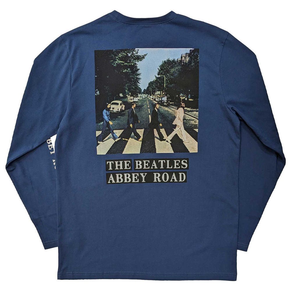 THE BEATLES ビートルズ (結成 65周年 ) - Abbey Road / バックプリントあり / 長袖 / Sleeve Print / Tシャツ / メンズ - PGS