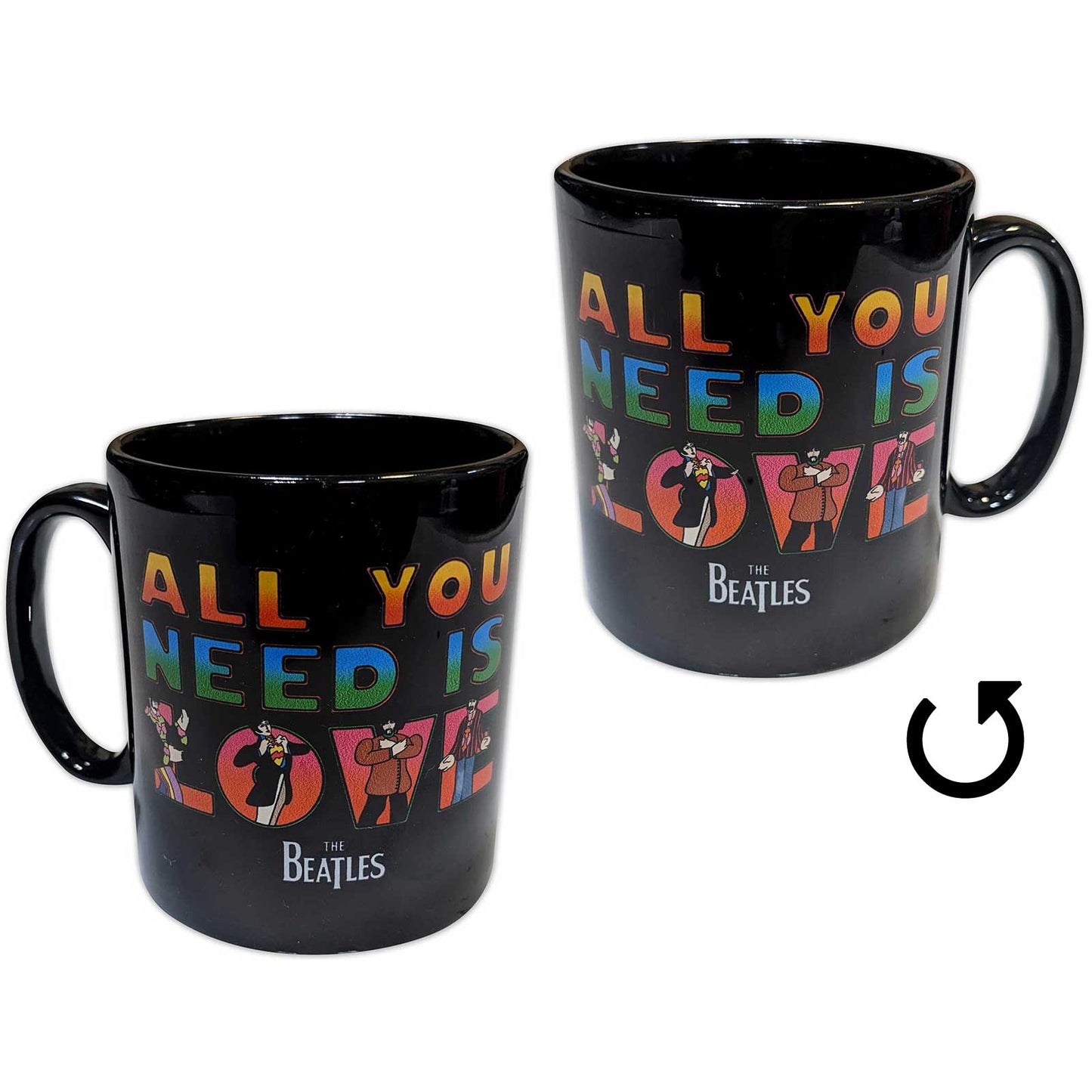 THE BEATLES ビートルズ (来日 60周年 ) - Yellow Submarine All You Need Is Love / マグカップ