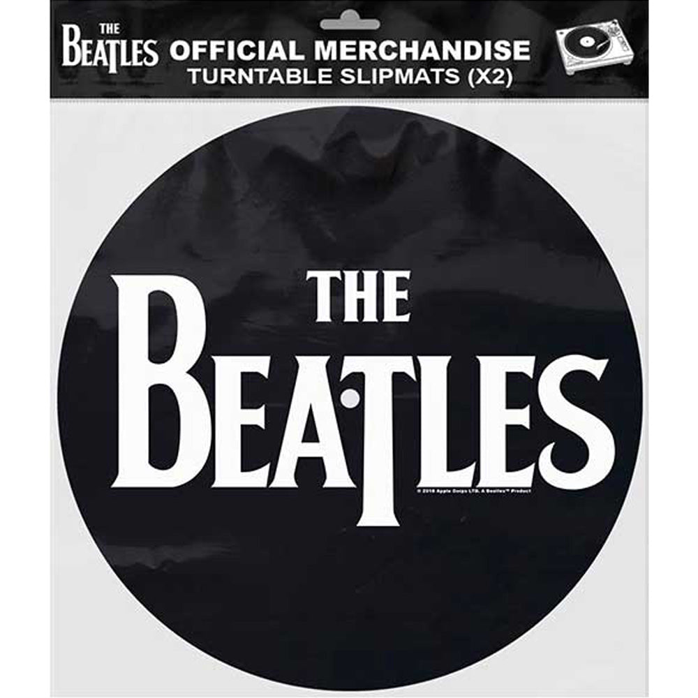 THE BEATLES (65th Anniversary) - Drop T Logo & Apple / Set of 2 / Slipmat
