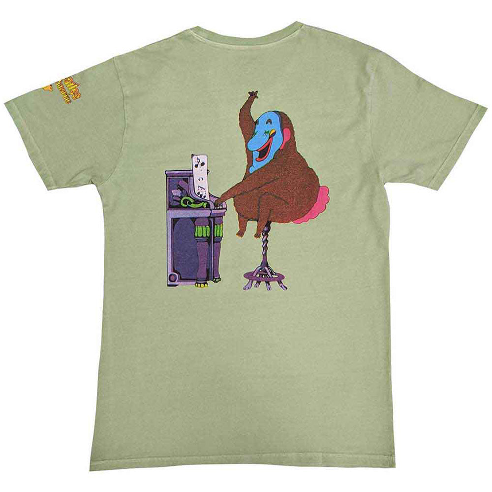 THE BEATLES (60th Anniversary of Their Japan Tour) - Yellow Submarine Magic Piano / Back Print / Men's T-Shirt
