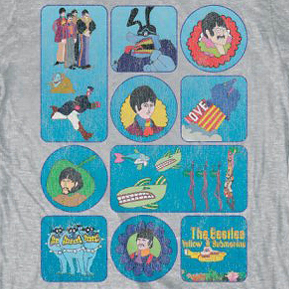 THE BEATLES ビートルズ (結成 65周年 ) - Yellow Submarine Montage / Tシャツ / メンズ - PGS