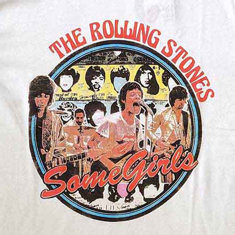 ROLLING STONES ローリングストーンズ (来日 35周年 記念 ) - Some Girls Circle / 半袖ラグラン / リンガー / Tシャツ / メンズ - PGS