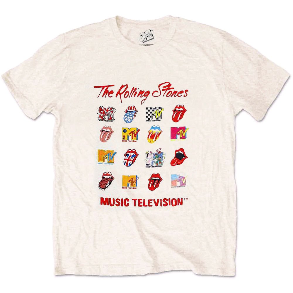 ROLLING STONES ローリングストーンズ (来日 35周年 記念 ) - MTV Rolling Stones Logo Mashup / Tシャツ / メンズ - PGS