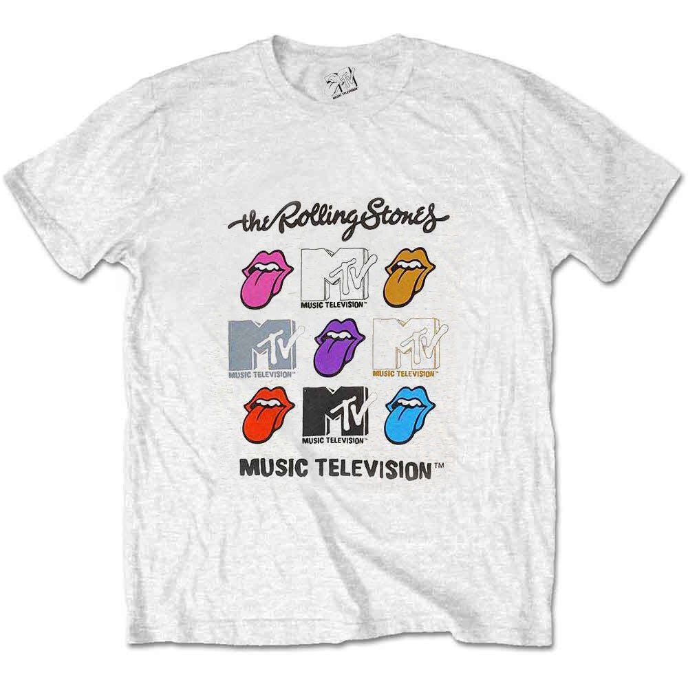 ROLLING STONES ローリングストーンズ (来日 35周年 記念 ) - MTV Rolling Stones Logo Grids / Tシャツ / メンズ - PGS