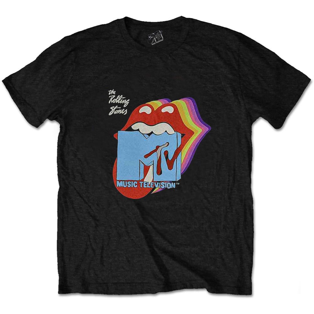 ROLLING STONES ローリングストーンズ (来日 35周年 記念 ) - MTV Rolling Stones Rainbow Shadow Tongue / Tシャツ / メンズ - PGS
