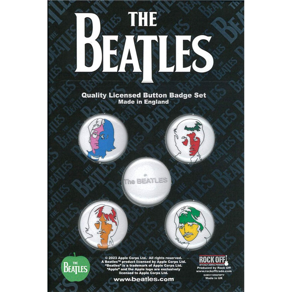 THE BEATLES ビートルズ (結成 65周年 ) - Ob-La-Di / 5個セット / バッジ