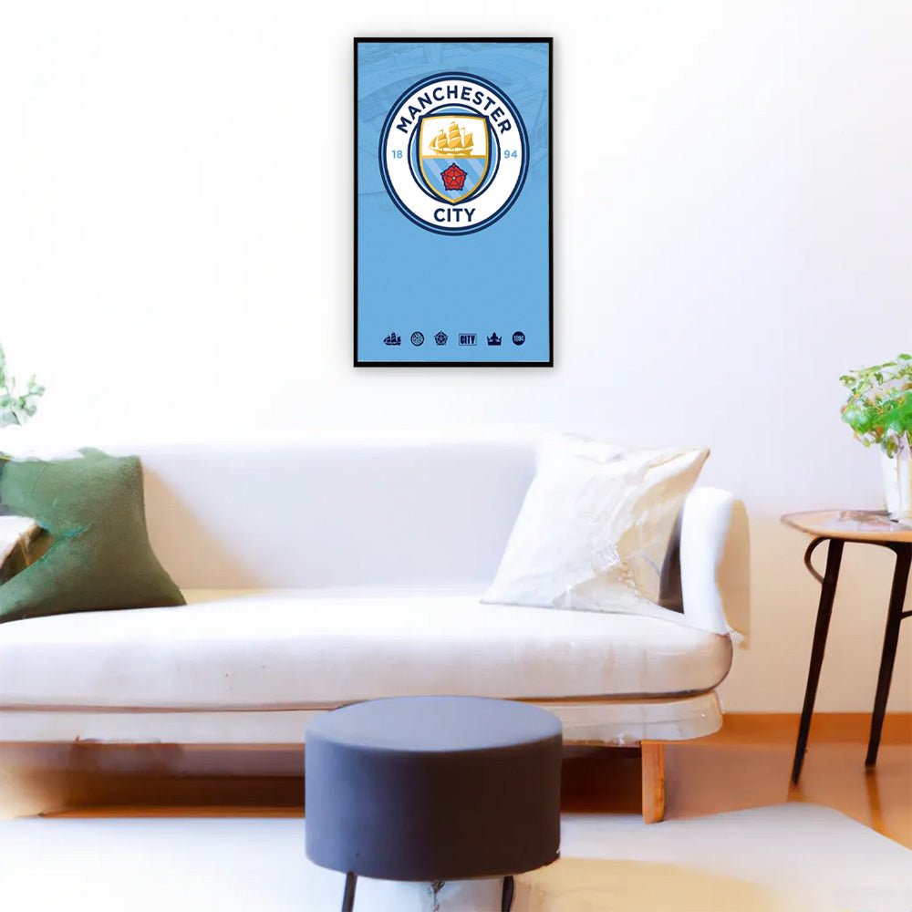 MANCHESTER CITY FC マンチェスターシティFC - Club Crest / ポスター - PGS