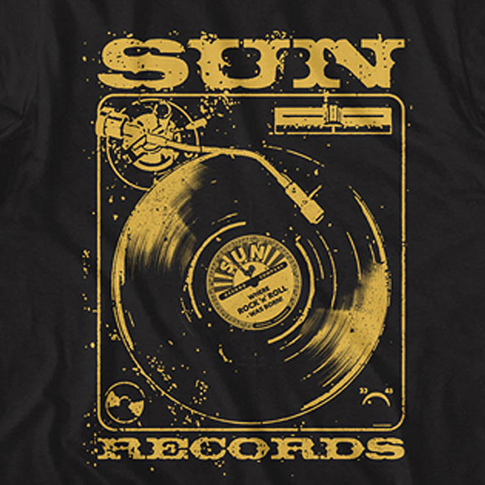 SUN STUDIO Sun Studio - SUNRISE RECORDS RECORD PLAYER / T-shirt / Men's