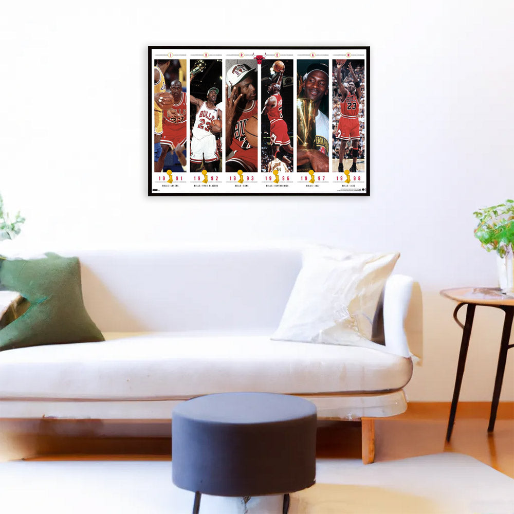 CHICAGO BULLS (NBA) Chicago Bulls - Championships / Poster