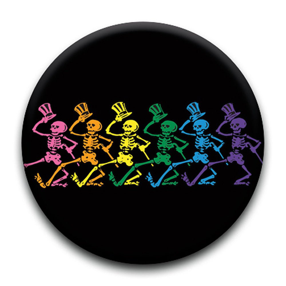 GRATEFUL DEAD グレイトフルデッド (結成 60周年 ) - DANCING SKELETONS / バッジ - PGS