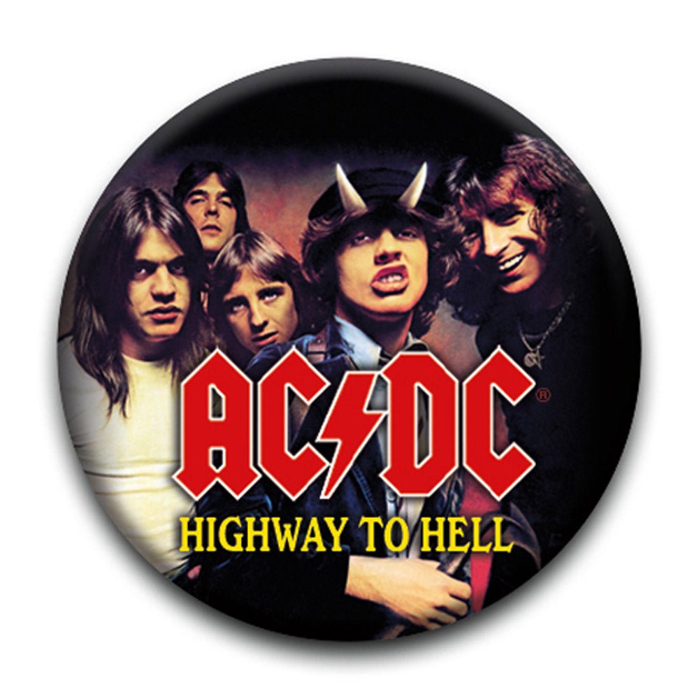 AC/DC エーシーディーシー (Back in Black 45周年 ) - HIGHWAY TO HELL ALBUM / バッジ - PGS