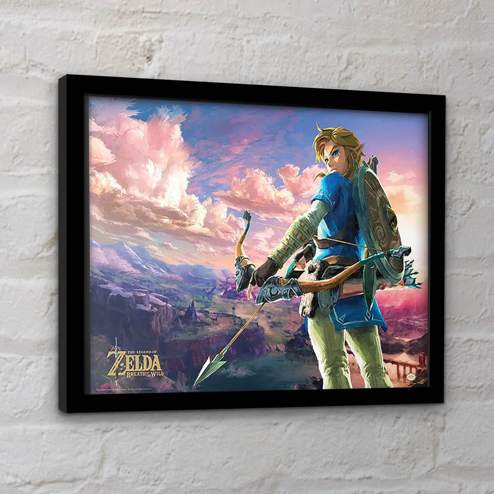 THE LEGEND OF ZELDA ゼルダの伝説 (40周年 ) - Hyrule Scene Landscape / インテリア額