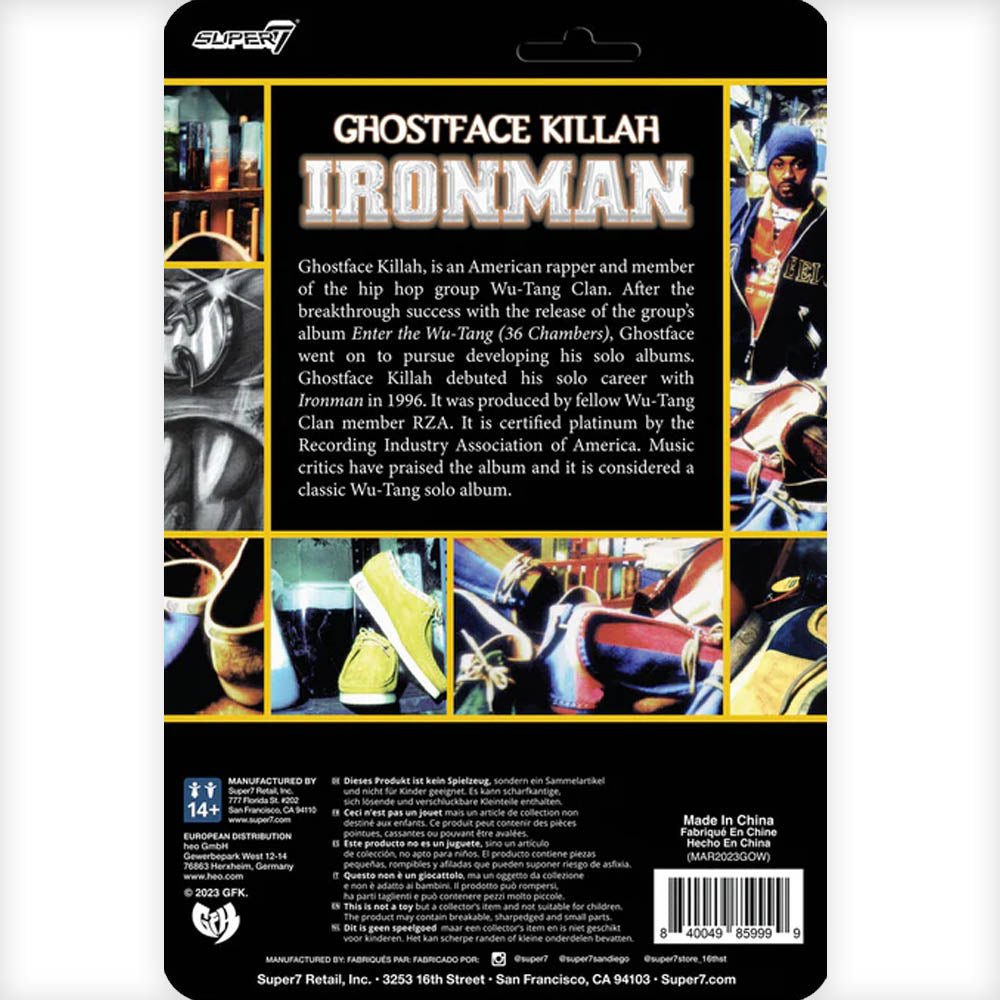 WU - TANG CLAN ウータンクラン - Ghostface Killah ReAction Figure / フィギュア・人形 - PGS