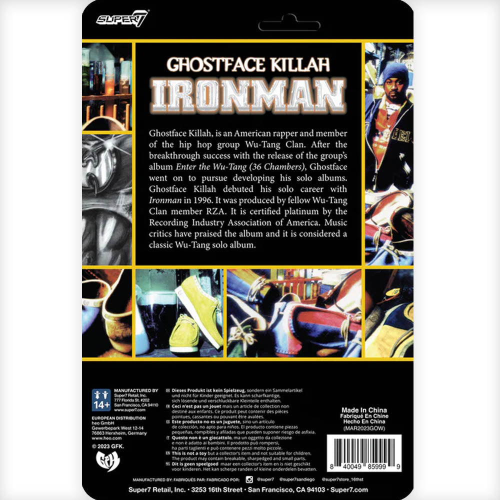 WU-TANG CLAN - Ghostface Killah ReAction Figure / Figures & Dolls