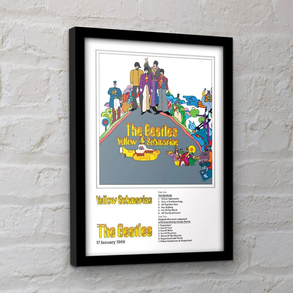 THE BEATLES ビートルズ (結成 65周年 ) - Yellow Submarine / インテリア額 - PGS