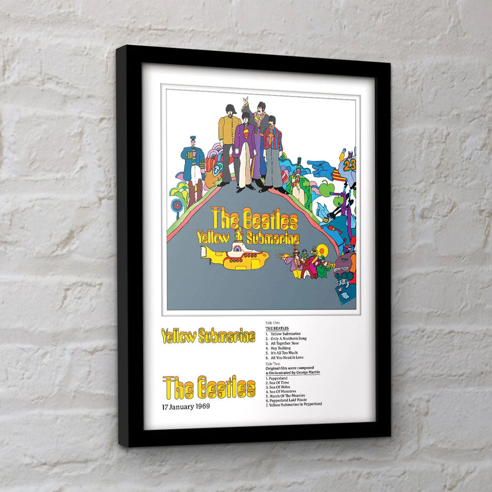 THE BEATLES ビートルズ (来日 60周年 ) - Yellow Submarine / インテリア額