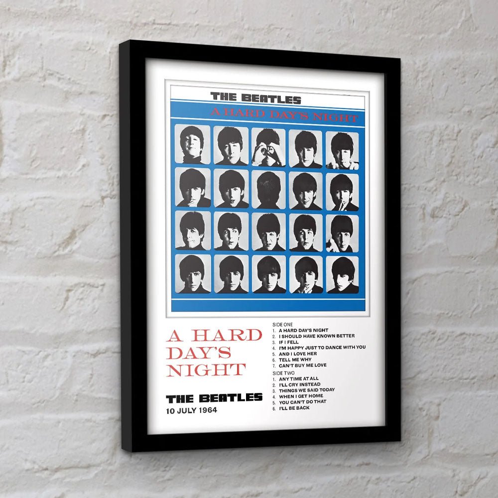 THE BEATLES ビートルズ (結成 65周年 ) - A Hard Day's Night / インテリア額 - PGS