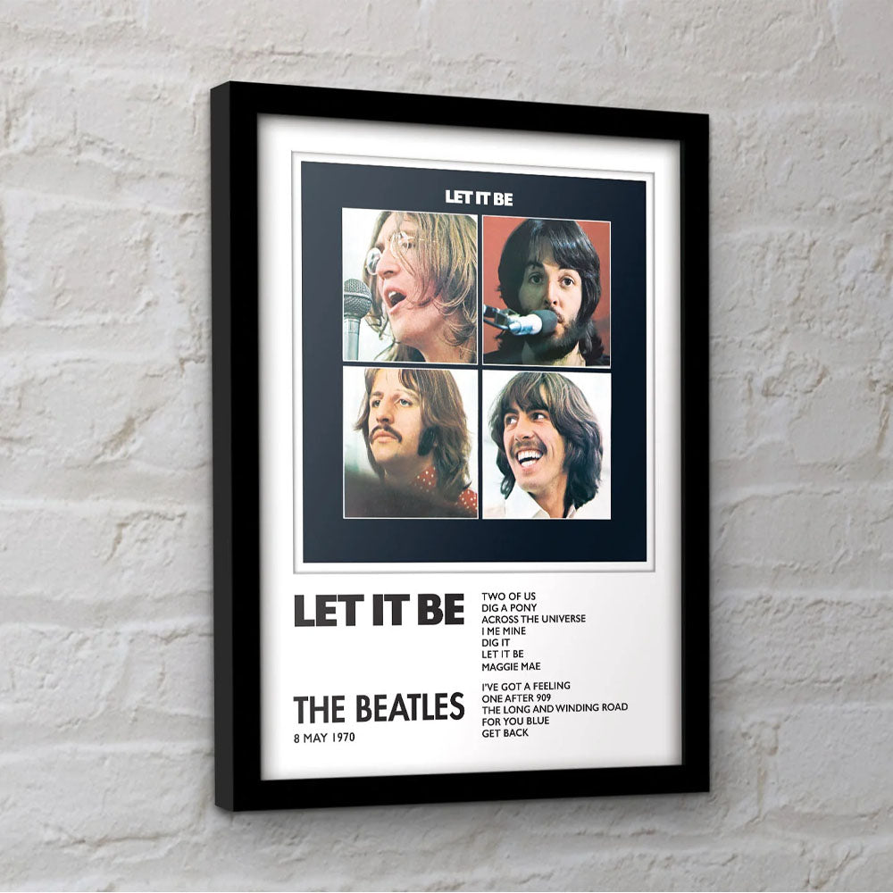 THE BEATLES ビートルズ (来日 60周年 ) - Let It Be / インテリア額