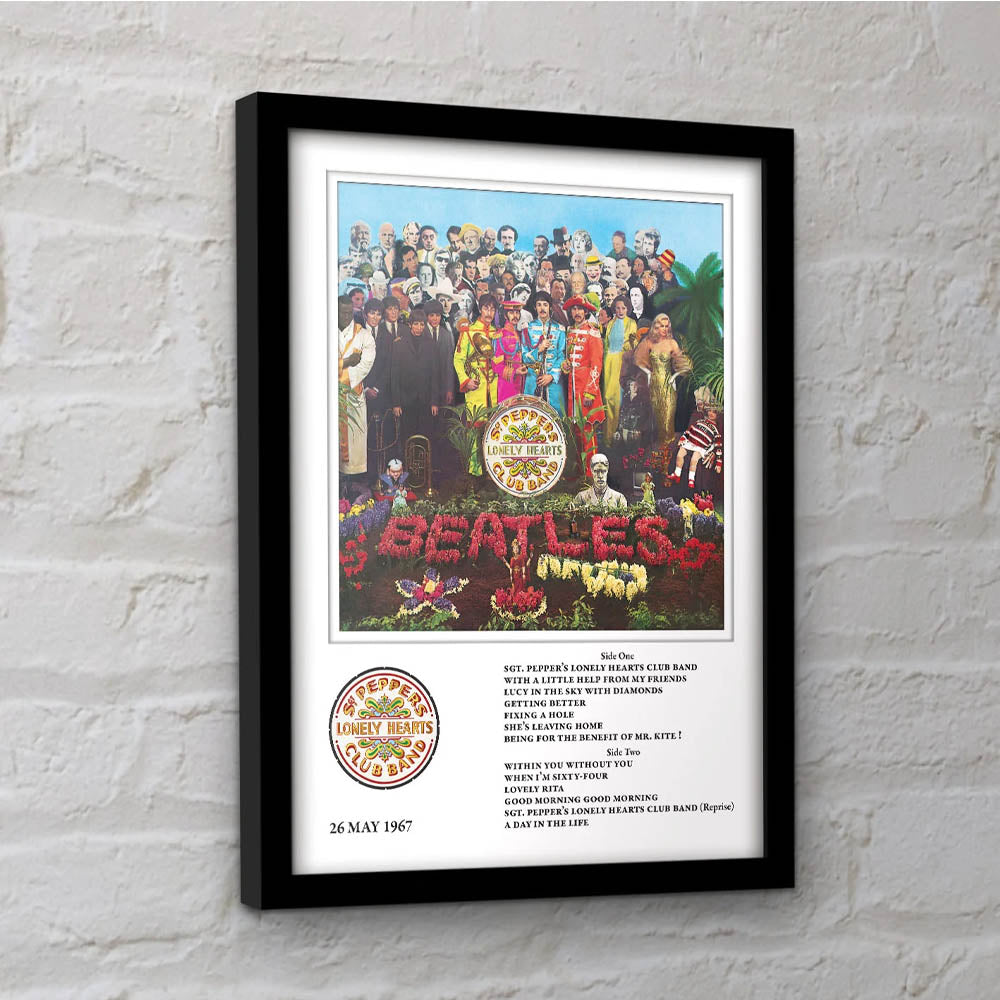 THE BEATLES ビートルズ (結成 65周年 ) - Sgt Pepper / インテリア額 【公式 / オフィシャル】